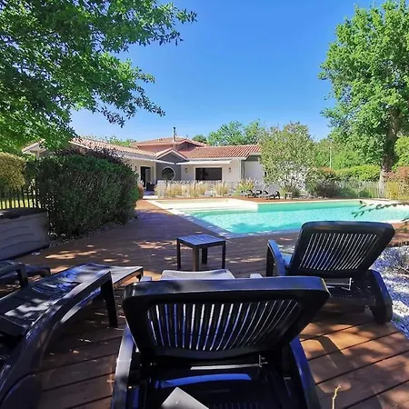 Piscine Chauffee Dans Un Ecrin De Verdure * ביסקארוס